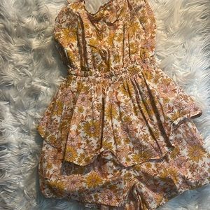 American eagle Flower print dress romper
